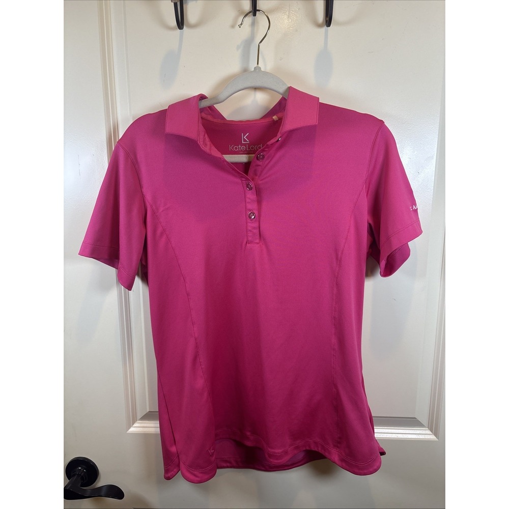 Kate Lord Collection Hot Pink Golf Shirt All American Tour Women's Size Medium